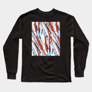 Striped blue red Long Sleeve T-Shirt